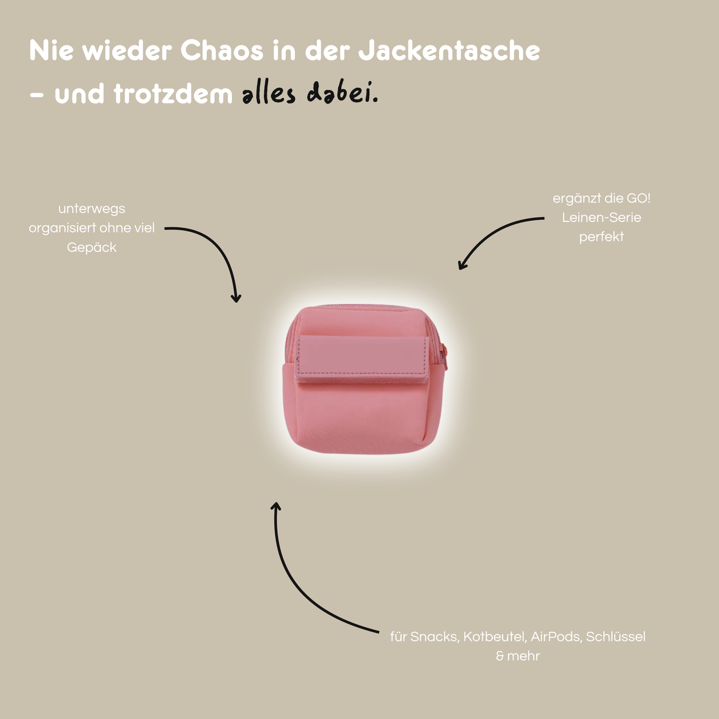 Pouch 'GO!' - Rosewood