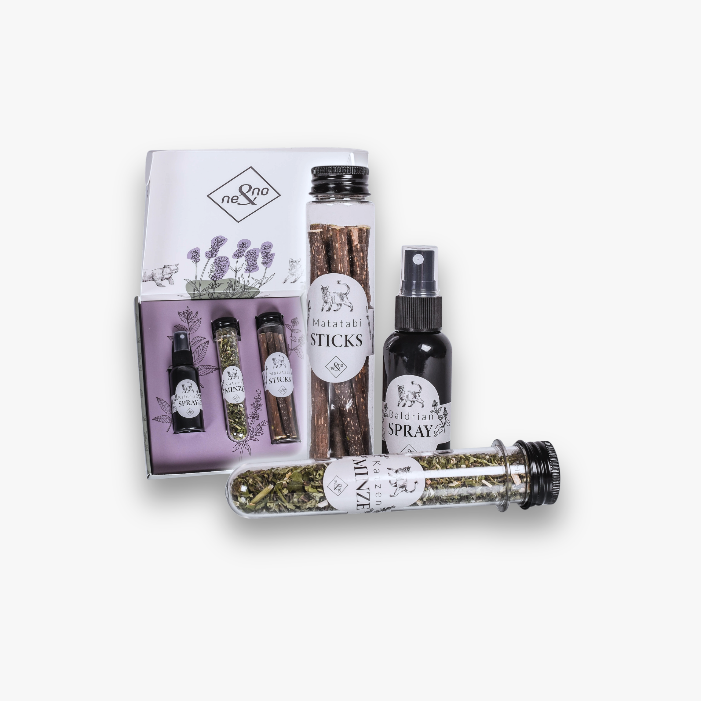 Katzenkräuter Mix - 3er Set