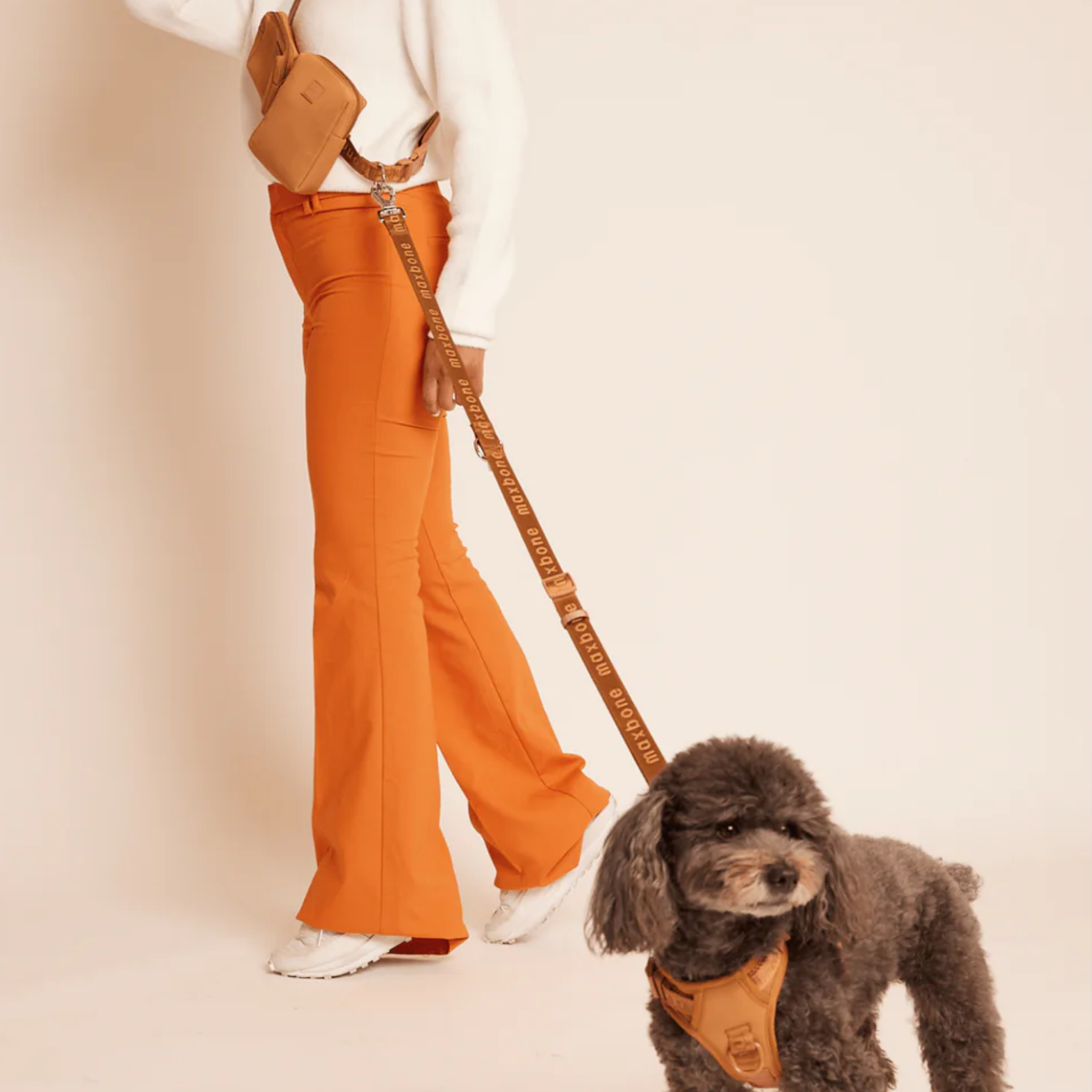 Leine Handsfree 'GO!' - Camel
