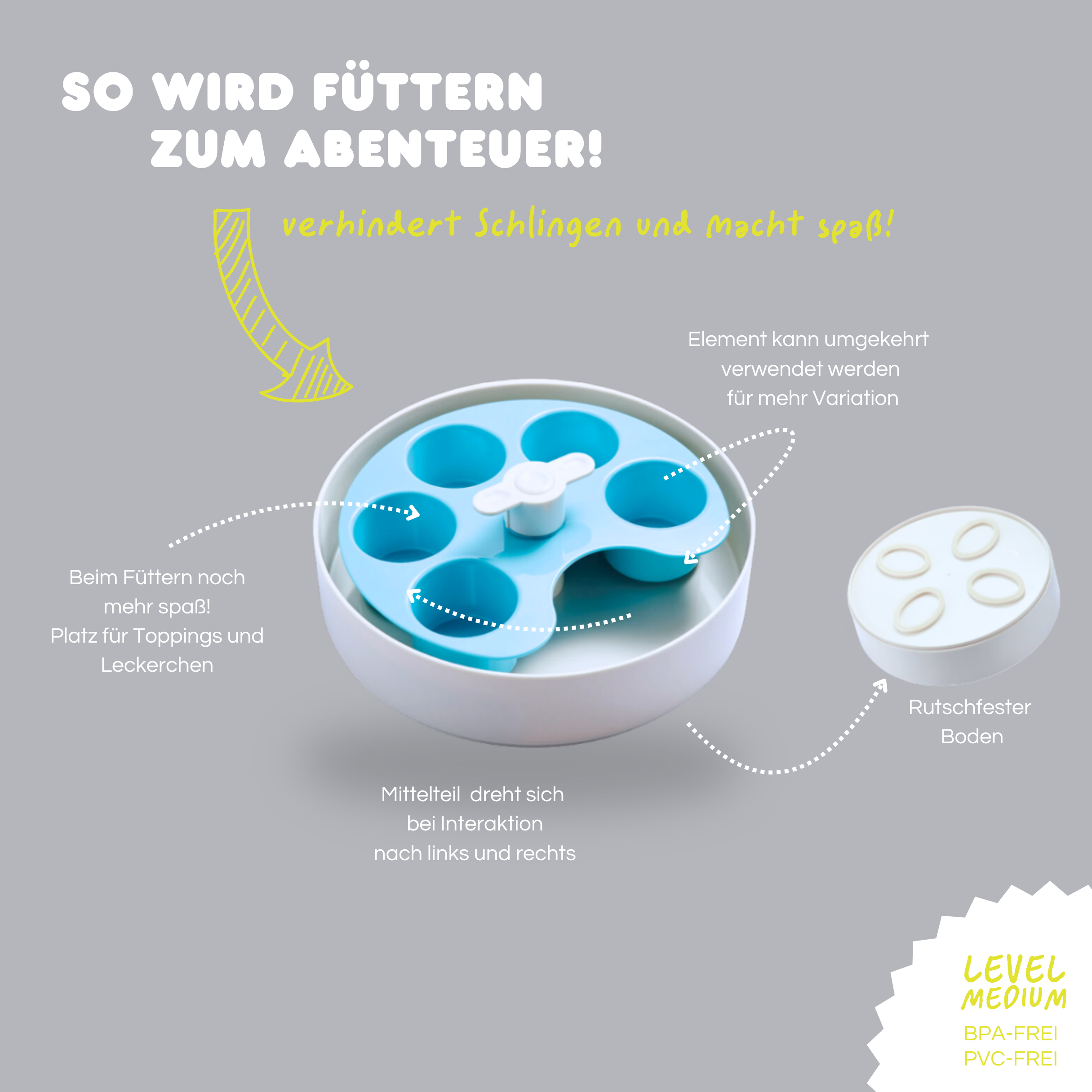 SPIN interaktiver Futternapf 'Palette'