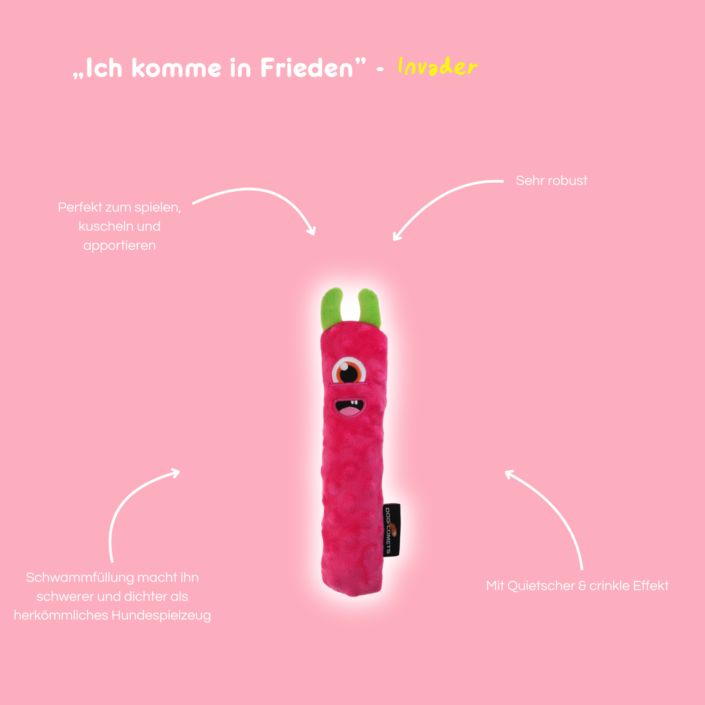 Wurfstäbchen 'Invader Pink'