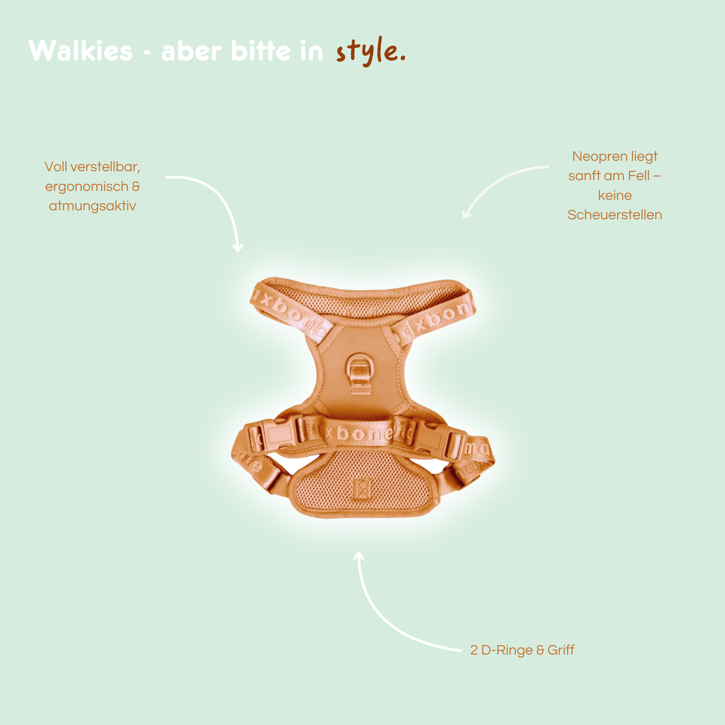 Geschirr 'EASY FIT' - Camel