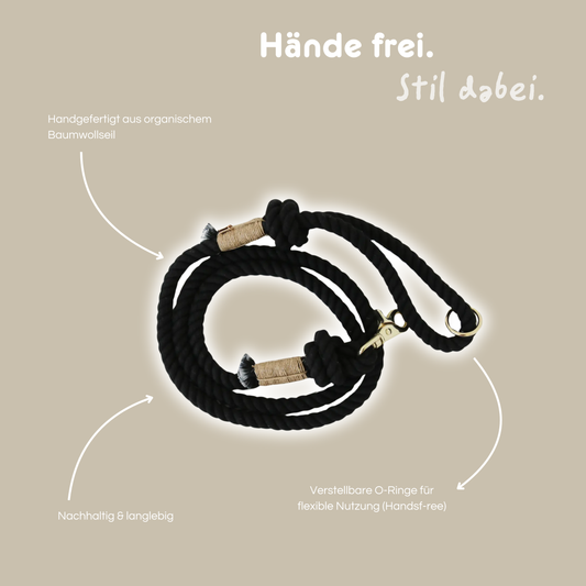 Hands-Free Leine 'Midnight Black'