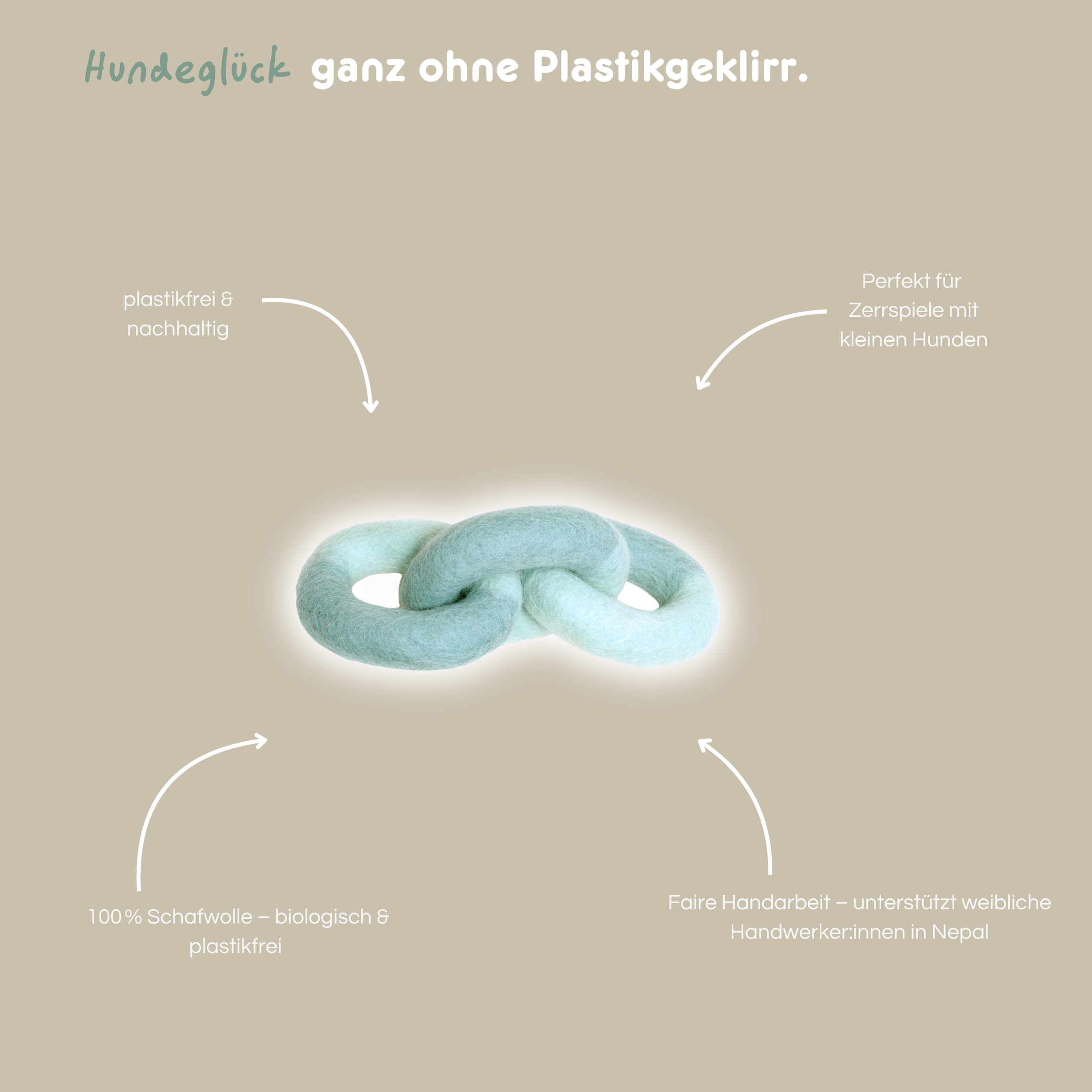 Filzspielzeug 'Aqua Link' - Klein