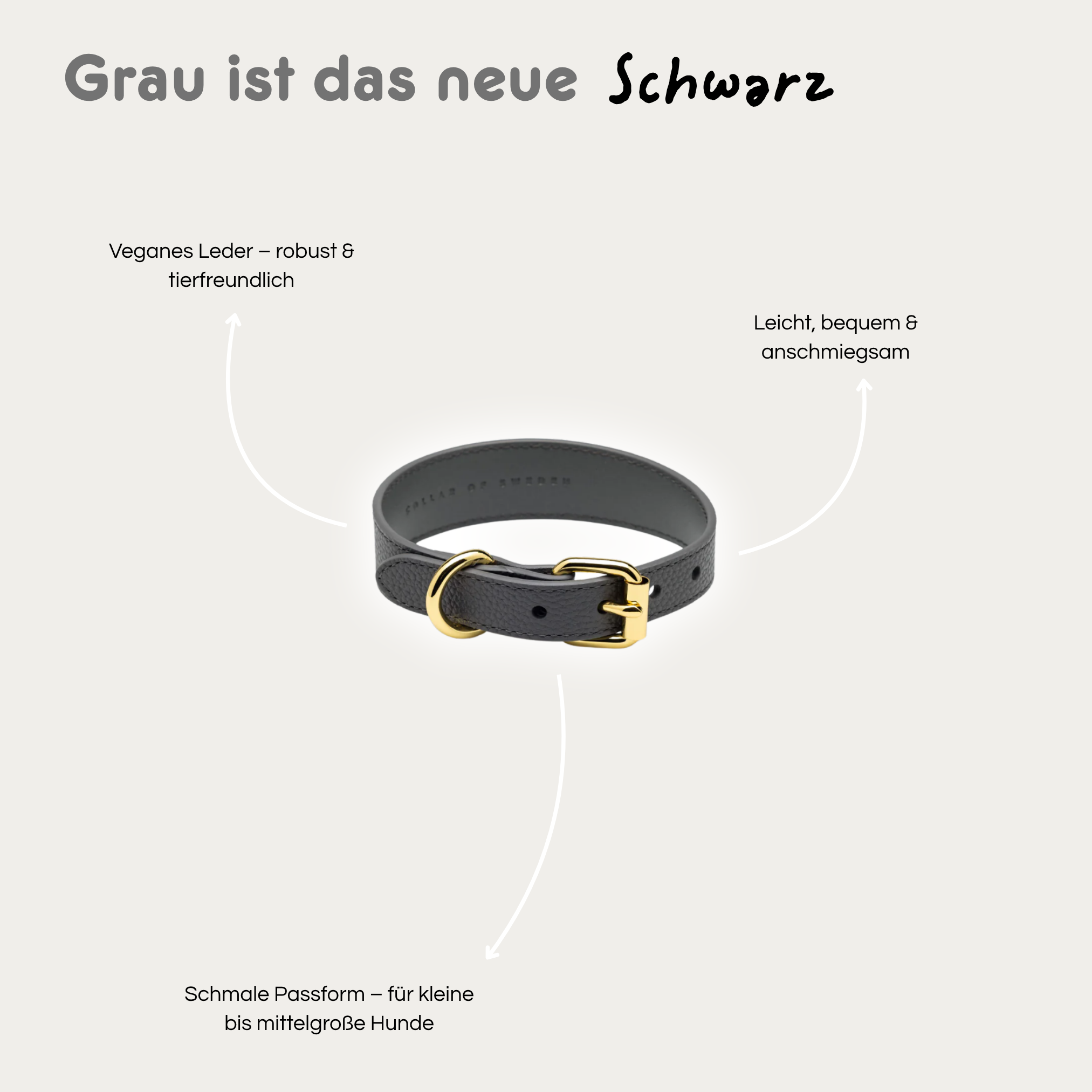 Halsband 'Grey'
