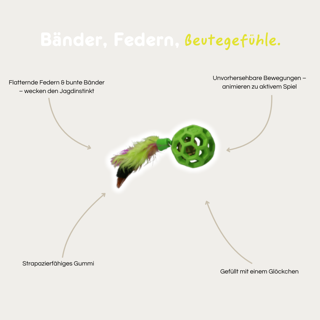 Federball mit Glöckchen