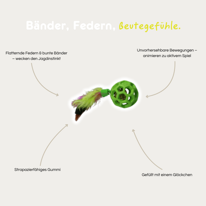 Federball mit Glöckchen