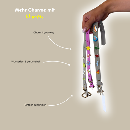 Moodies Charm-Halsband 'Magenta'