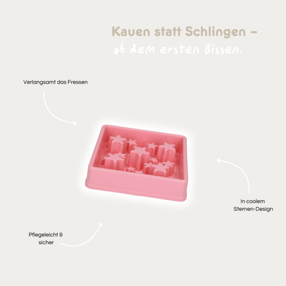 Anti-Schling-Napf 'Star Pink' (S)