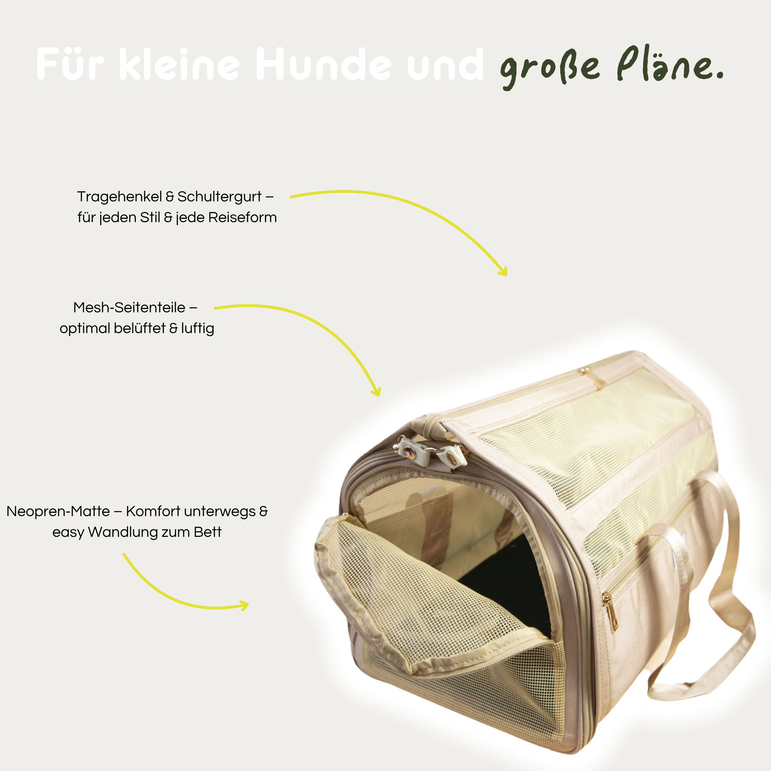 Reise- und Flugtasche 'Sand'