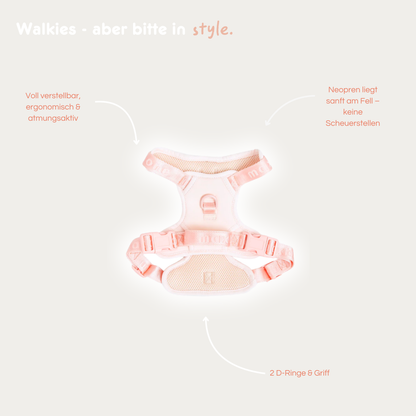 Geschirr 'EASY FIT' - Peach
