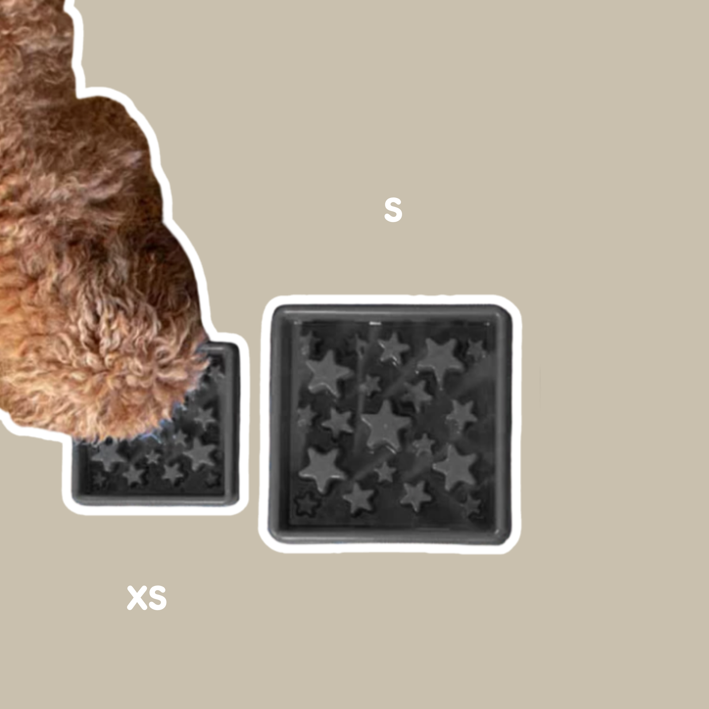 Anti-Schling-Napf 'Star Grey' (S)