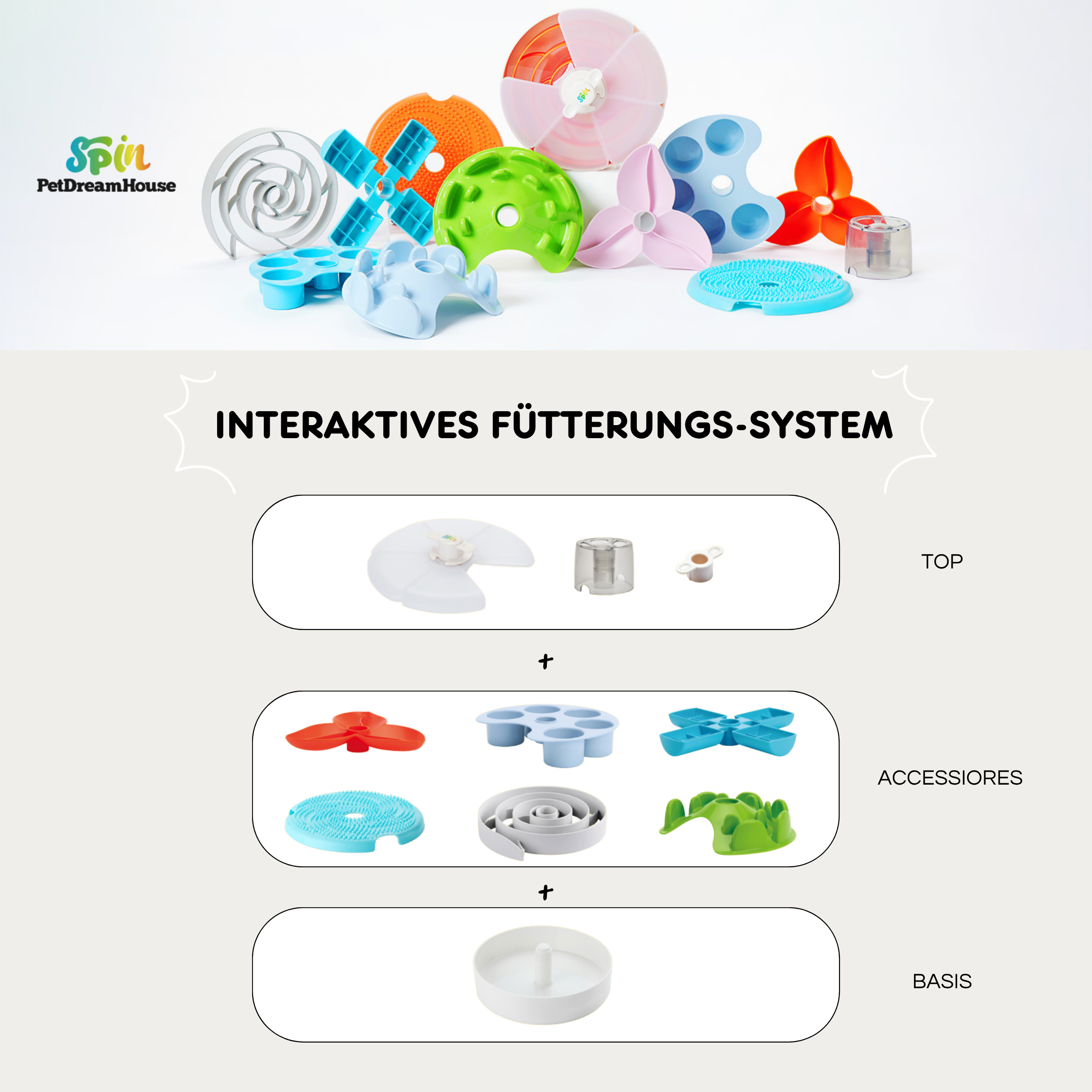 SPIN interaktiver Futternapf 'Palette'