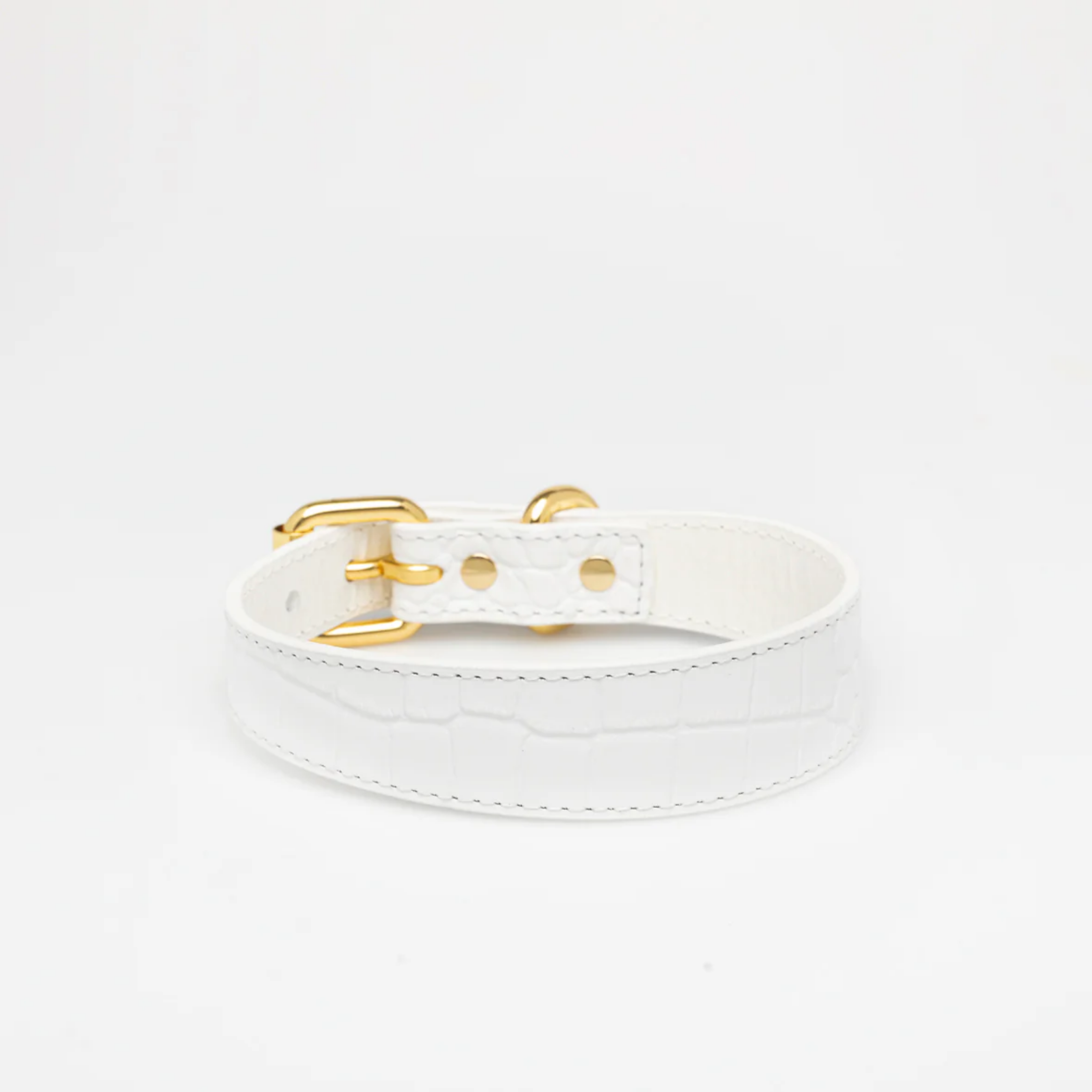 Halsband 'Croco White'