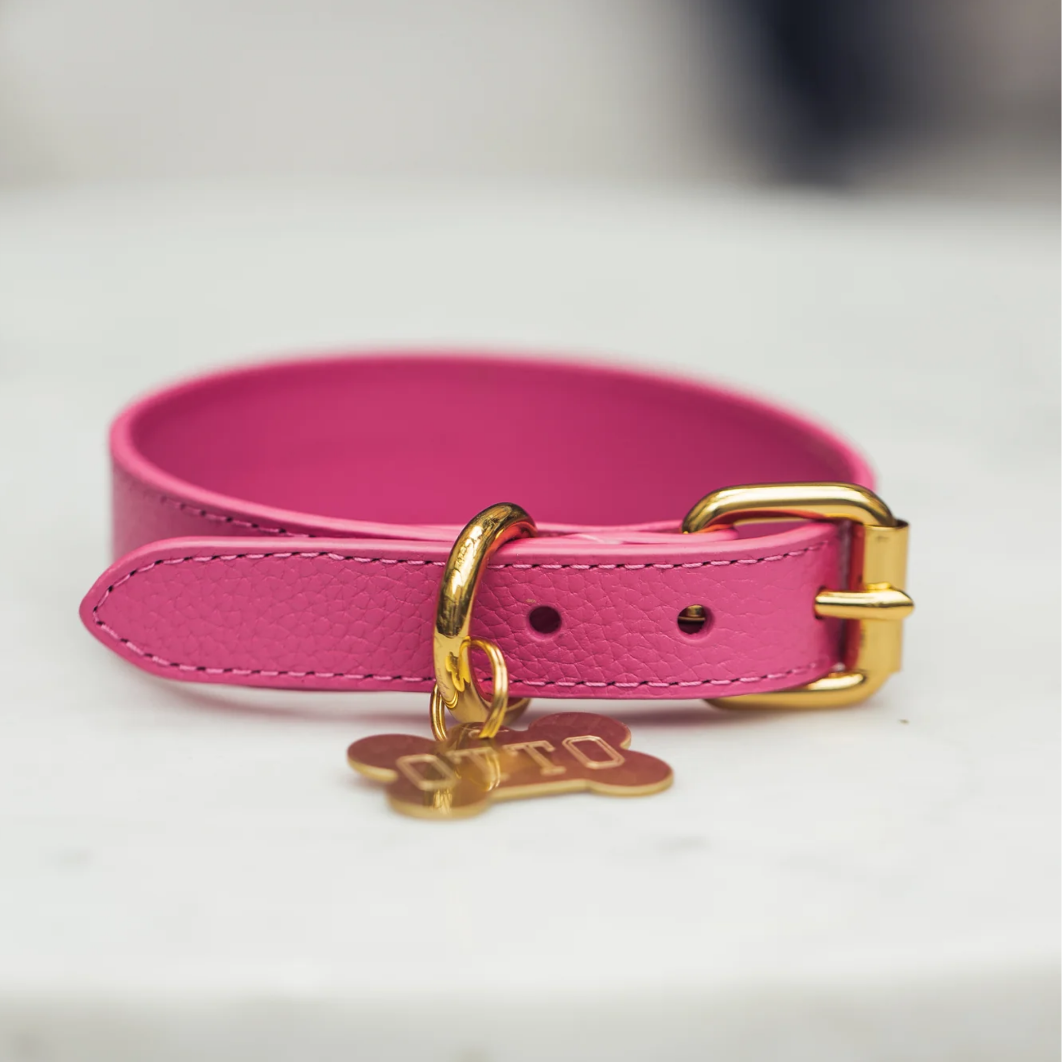 Croci Halsband-Charm Für Hunde - 25 Cm, Mit Glitzer-Kunstleder, In Schwarz, Rosa, Silber
