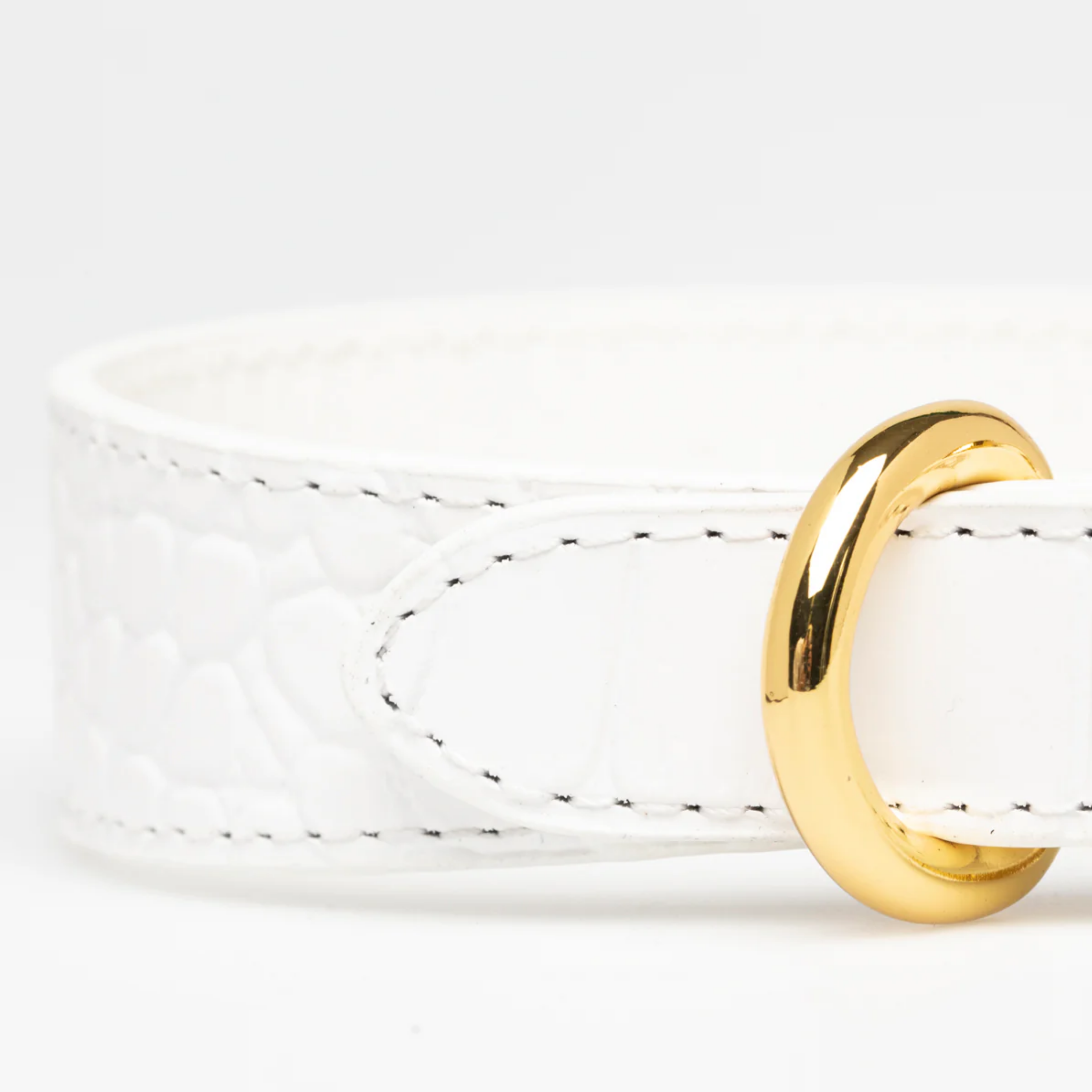 Halsband 'Croco White'