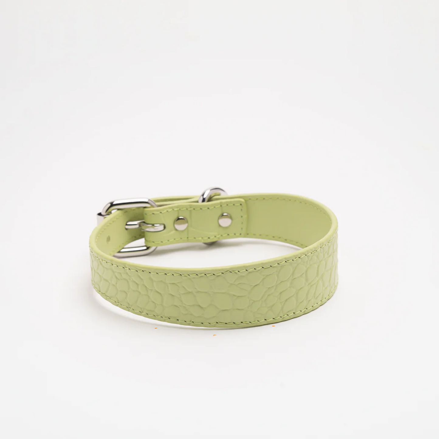Halsband 'Croco Pastel Green'