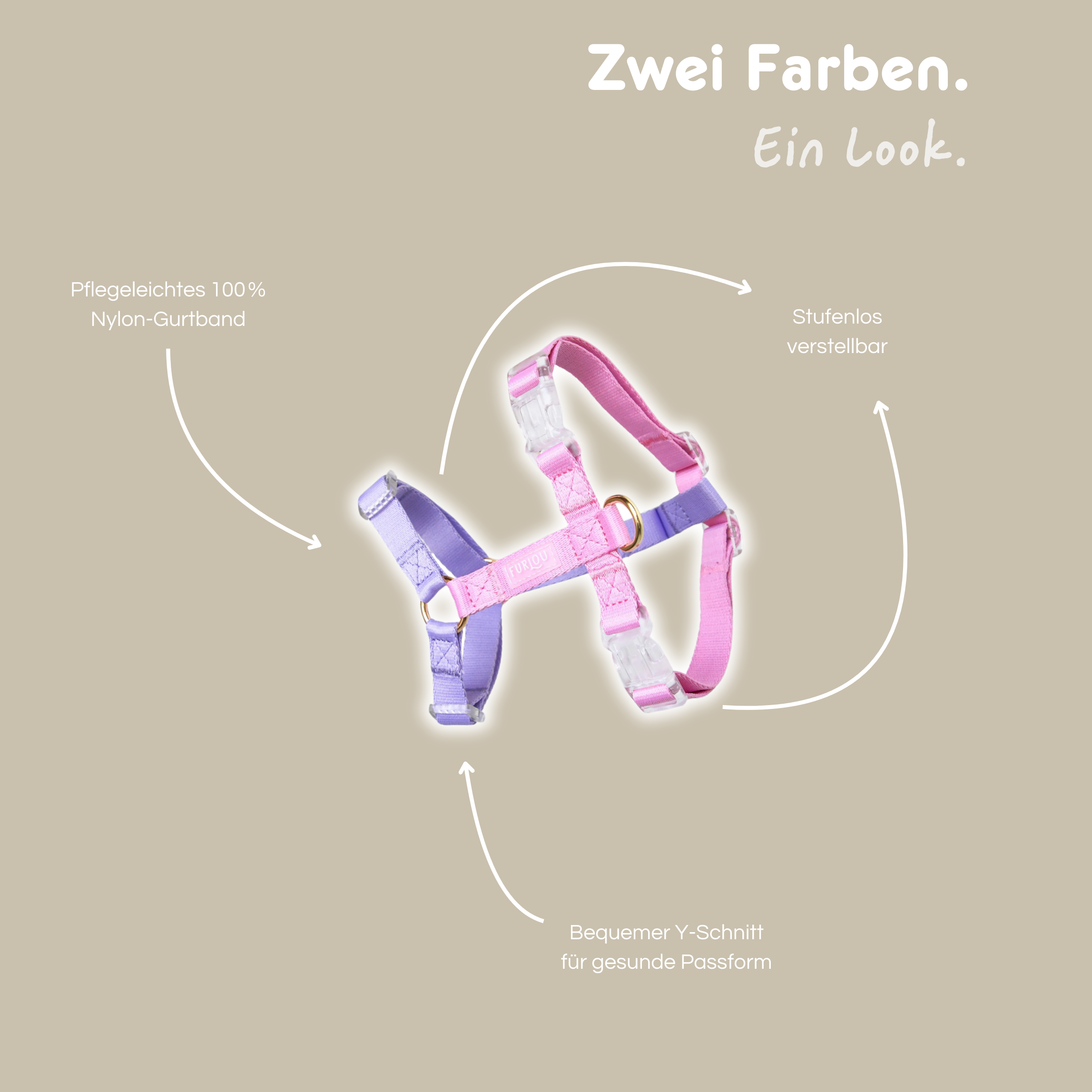 Geschirr 'Lavendel & Pink'