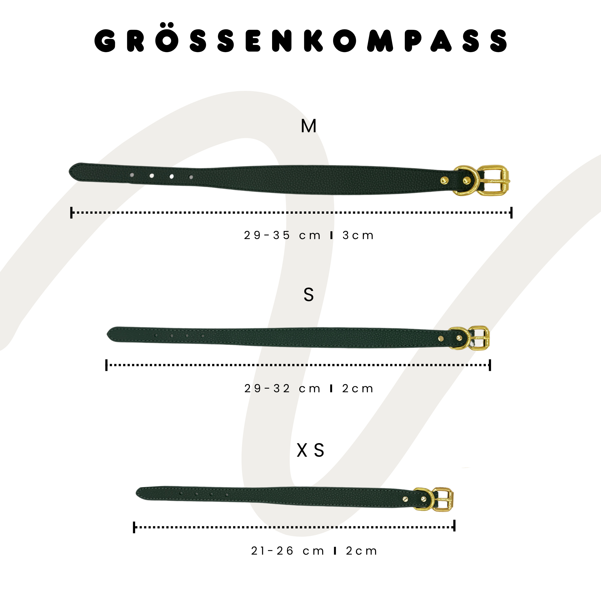 Halsband 'Dark Green'